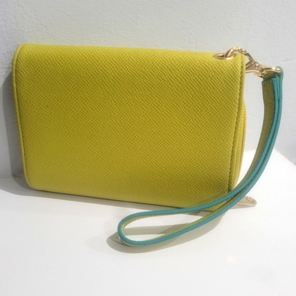 Miche Wristlet Wallet Lime Green & Teal Like New Condition - Picture 8 of 9